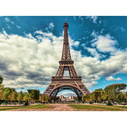 Eiffel Tower - Full Round Drill Diamond Painting 40*30CM