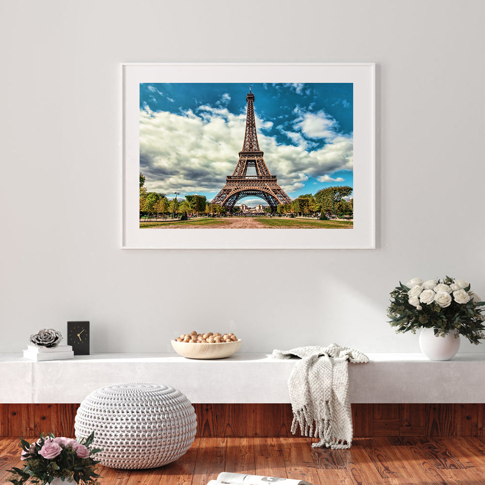 Eiffel Tower - Full Round Drill Diamond Painting 40*30CM