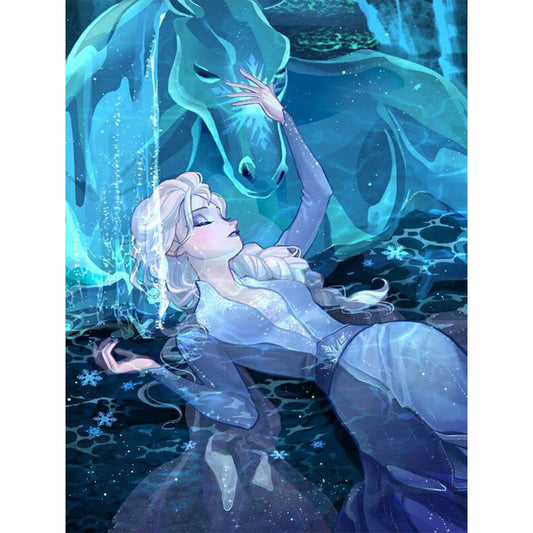 Frozen - Princess Elsa - Full Round Drill Diamond Painting 35*50CM