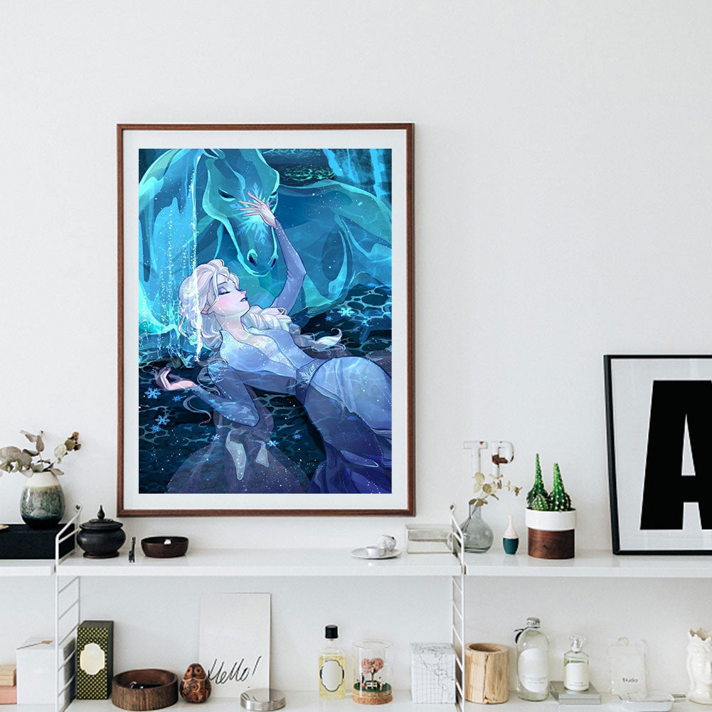 Frozen - Princess Elsa - Full Round Drill Diamond Painting 35*50CM