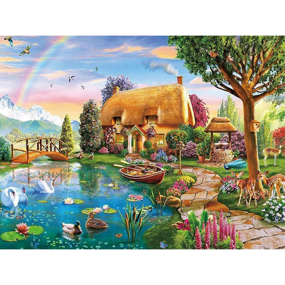 Country House Farmhouse Daily - Full Square Drill Diamond Painting 50*40CM