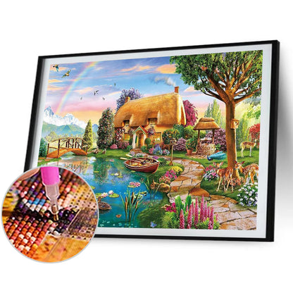 Country House Farmhouse Daily - Full Square Drill Diamond Painting 50*40CM