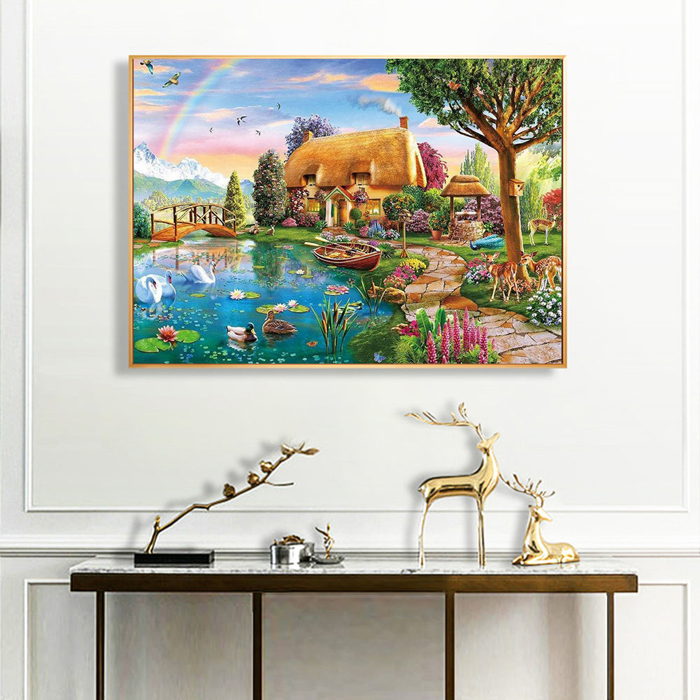 Country House Farmhouse Daily - Full Square Drill Diamond Painting 50*40CM