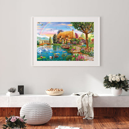 Country House Farmhouse Daily - Full Square Drill Diamond Painting 50*40CM