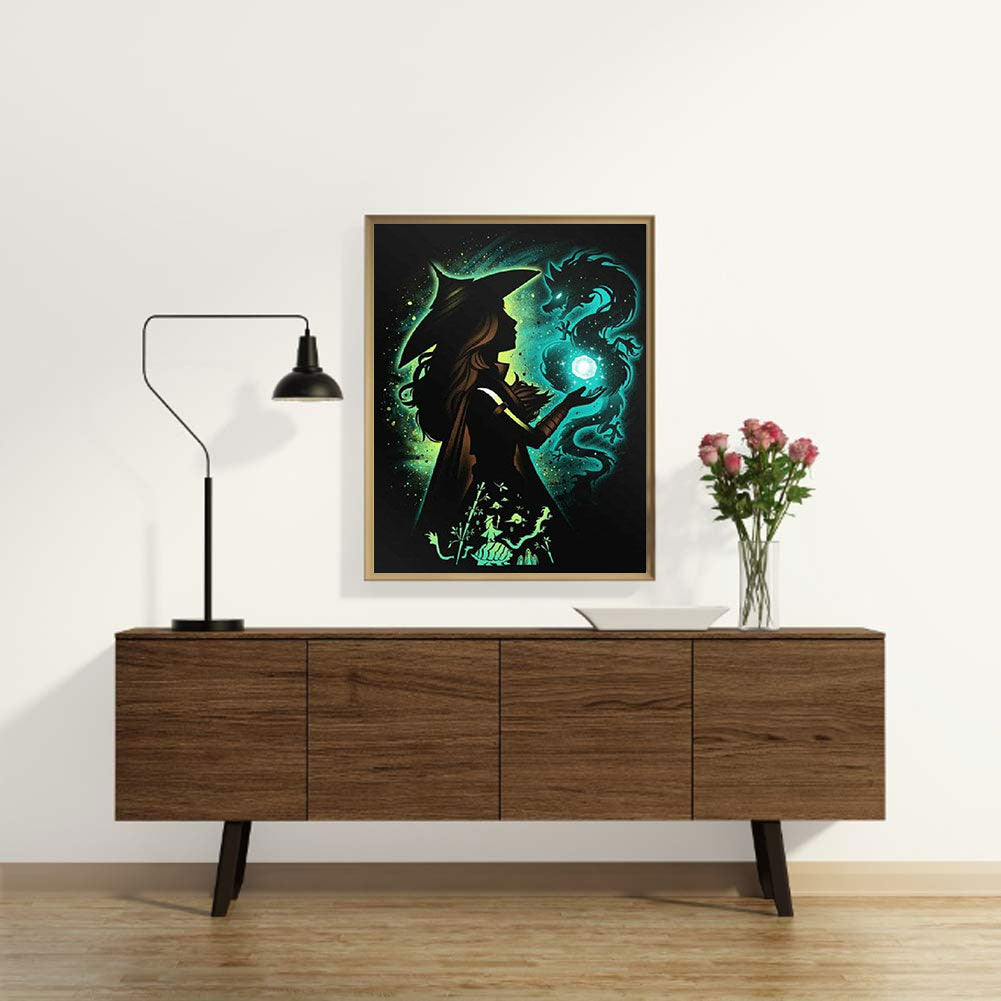 Princess Dragon Knight Abstract - Full Round Drill Diamond Painting 50*60CM