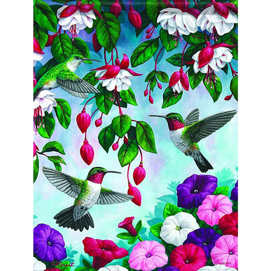 Hummingbird - Full Round Drill Diamond Painting 50*60CM