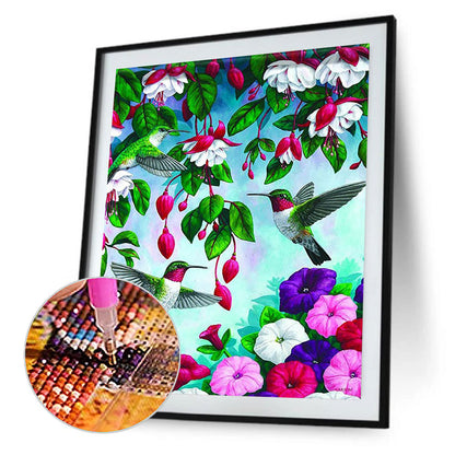 Hummingbird - Full Round Drill Diamond Painting 50*60CM