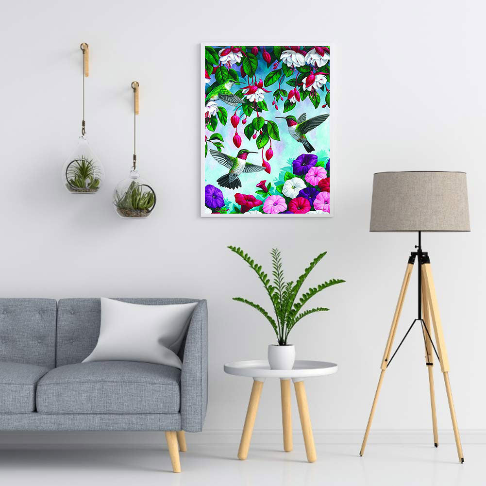 Hummingbird - Full Round Drill Diamond Painting 50*60CM