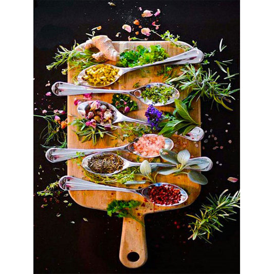 Vegetable Seasoning - Full Round Drill Diamond Painting 30*40CM