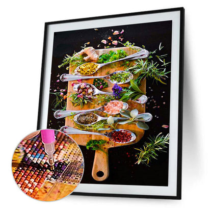 Vegetable Seasoning - Full Round Drill Diamond Painting 30*40CM