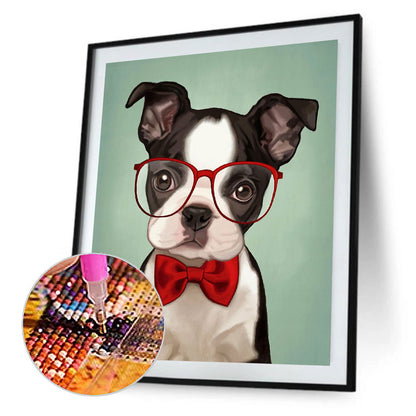 Bulldog Dog - Full Round Drill Diamond Painting 30*40CM