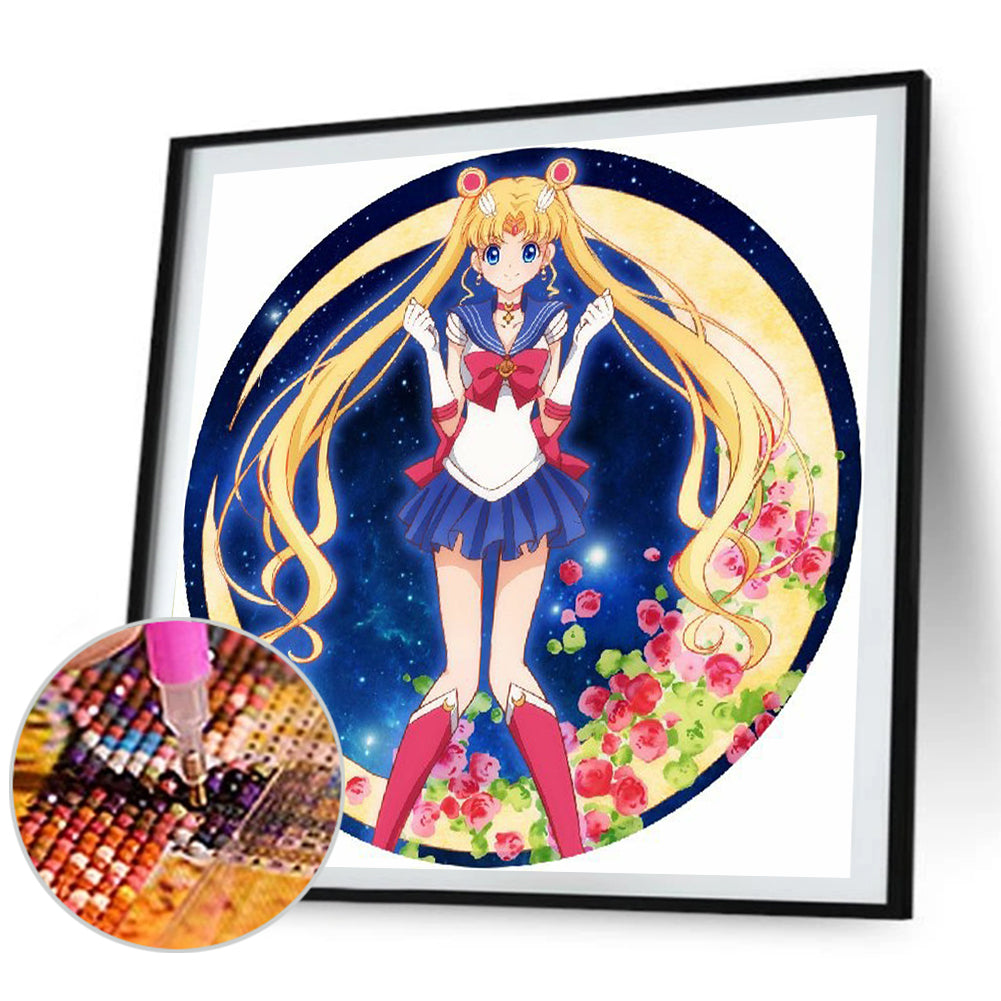 Sailor Moon - Full Round Drill Diamond Painting 40*40CM