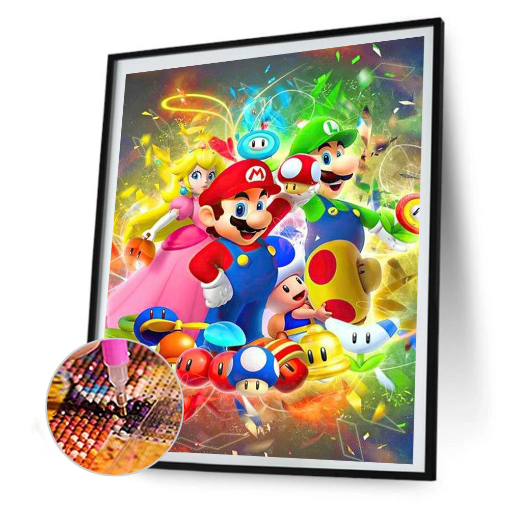 Mario - Full Round Drill Diamond Painting 40*50CM