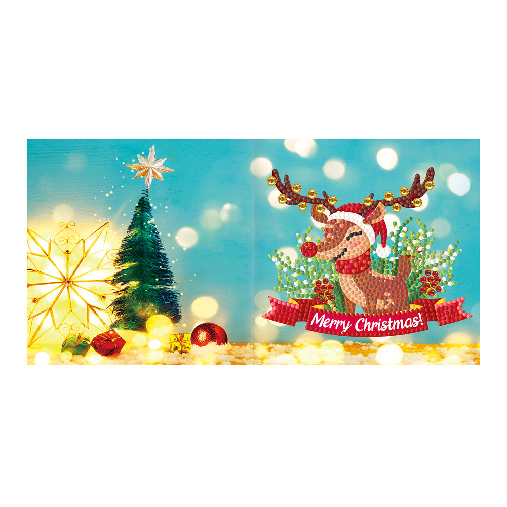 DIY Handmade Cards Diamond Painting Christmas Greeting Cards Holiday Party Cards