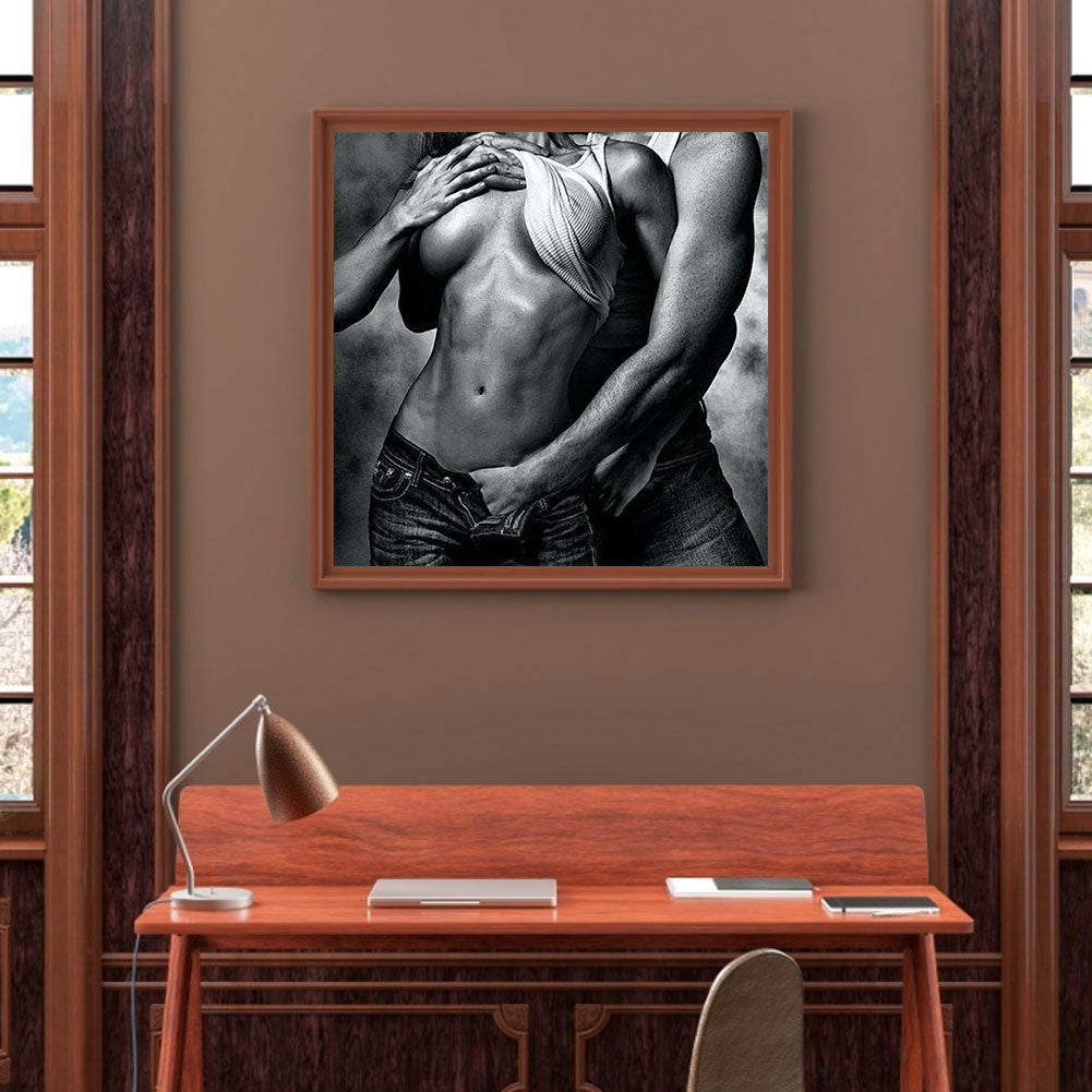 Couple Ambiguous - Full Round Drill Diamond Painting 40*40CM