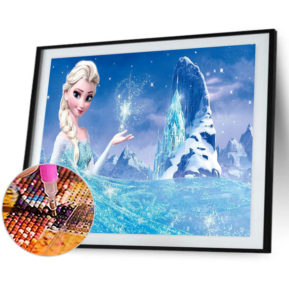 Princess Elsa - Full Round Drill Diamond Painting 60*50CM