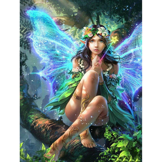 Butterfly Fairy - Full Round Drill Diamond Painting 30*40CM