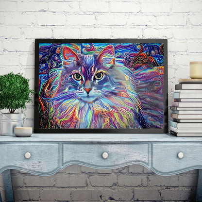 Artist Persian Cat - Full Square Drill Diamond Painting 60*50CM