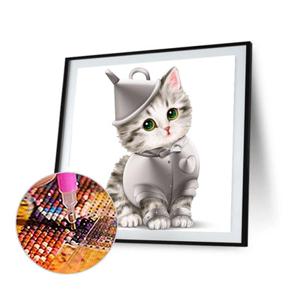 Harai Kamei Kitten - Full Round Drill Diamond Painting 30*30CM