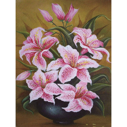 Lily - Full Round Drill Diamond Painting 30*40CM