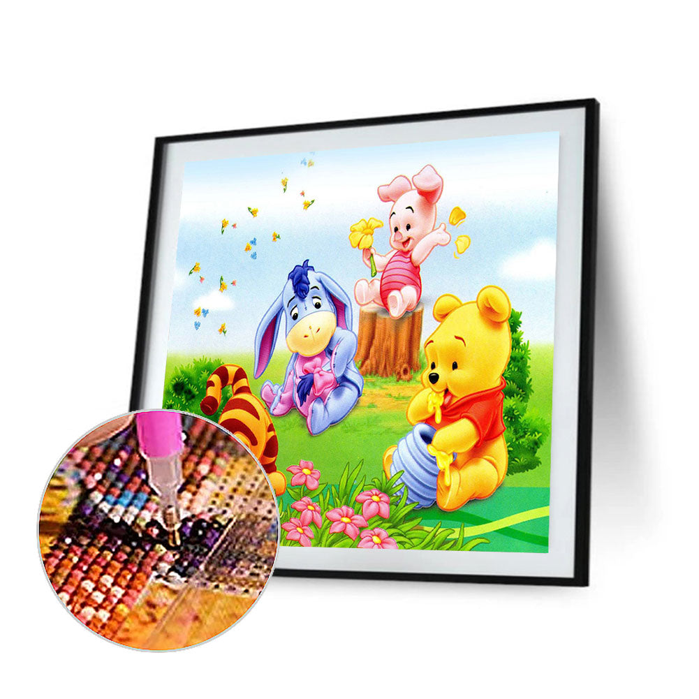 Winnie The Pooh And Tigger - Full Round Drill Diamond Painting 40*40CM