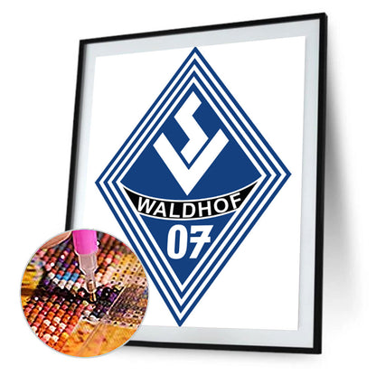 Waldhof Mannheim Football Club Logo - Full Round Drill Diamond Painting 30*40CM