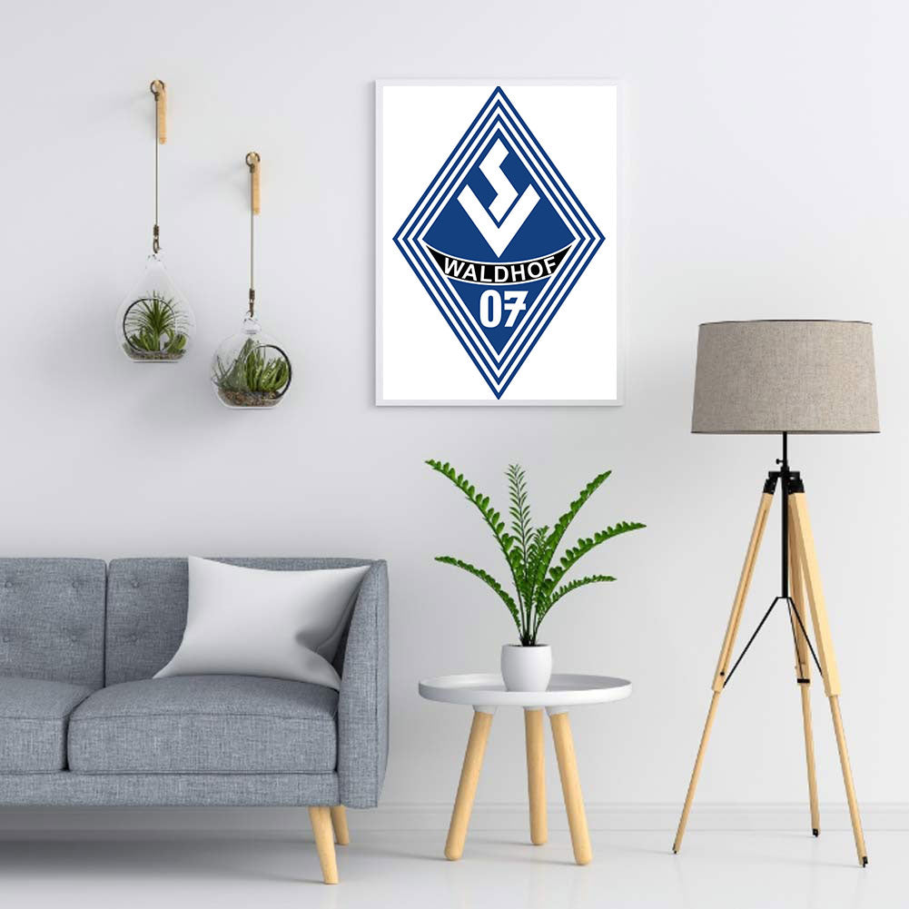 Waldhof Mannheim Football Club Logo - Full Round Drill Diamond Painting 30*40CM