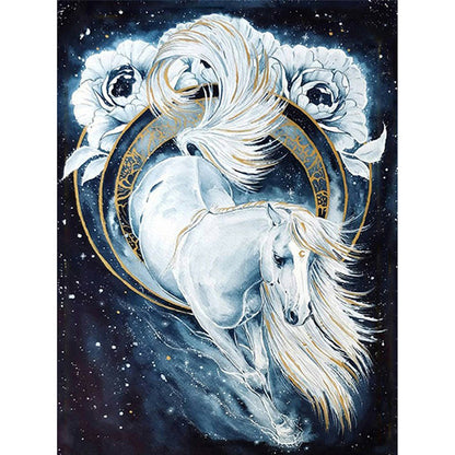 White Horse - Full Square Drill Diamond Painting 30*40CM