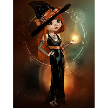 Halloween Cartoon Doll - Full Round Drill Diamond Painting 30*40CM