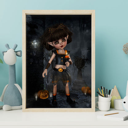 Halloween Cartoon Doll - Full Round Drill Diamond Painting 30*40CM