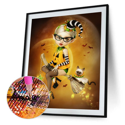 Halloween Cartoon Doll - Full Round Drill Diamond Painting 30*40CM