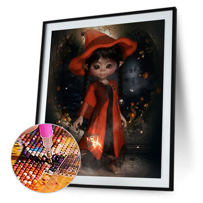 Halloween Cartoon Doll - Full Round Drill Diamond Painting 30*40CM