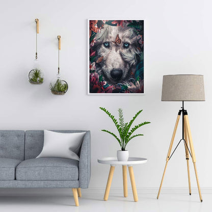 Butterfly Dog - Full Round Drill Diamond Painting 30*40CM