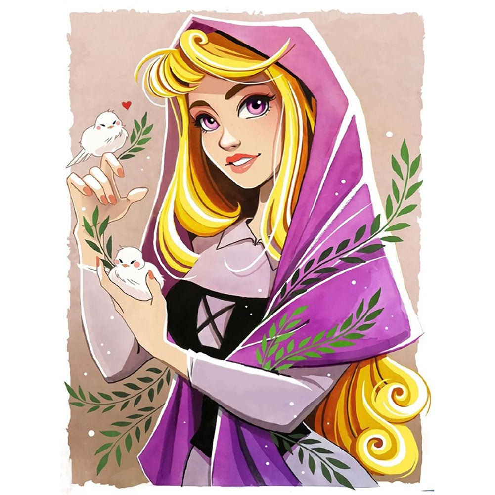 Disney Princess Belle - Full Round Drill Diamond Painting 30*40CM