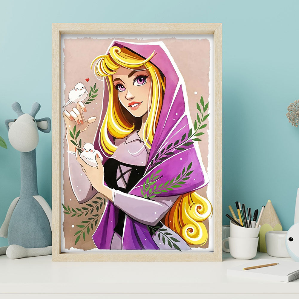 Disney Princess Belle - Full Round Drill Diamond Painting 30*40CM
