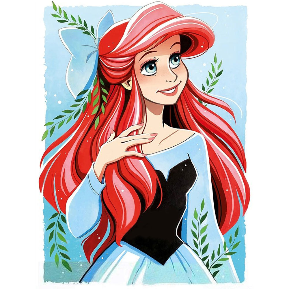 Disney Princess Ariel - Full Round Drill Diamond Painting 30*40CM