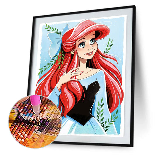Disney Princess Ariel - Full Round Drill Diamond Painting 30*40CM