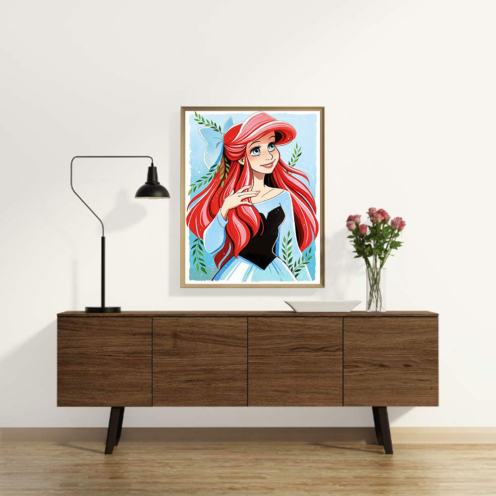 Disney Princess Ariel - Full Round Drill Diamond Painting 30*40CM