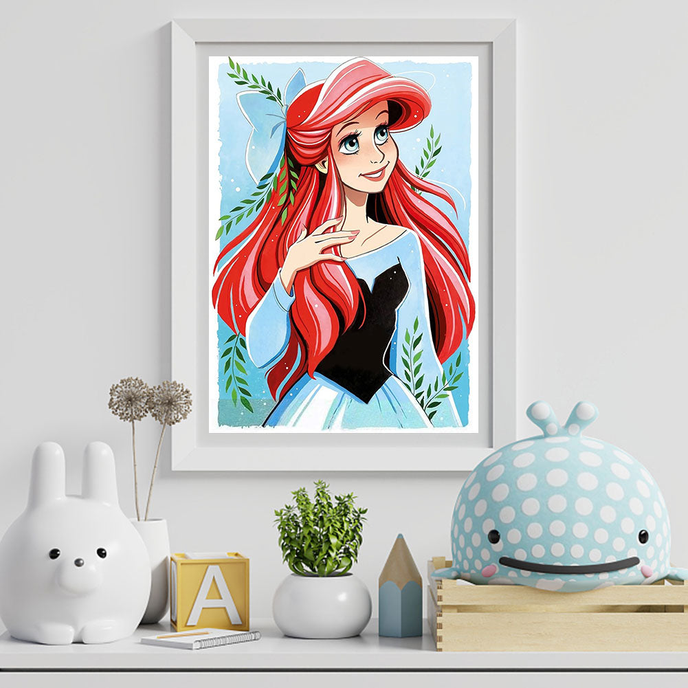Disney Princess Ariel - Full Round Drill Diamond Painting 30*40CM