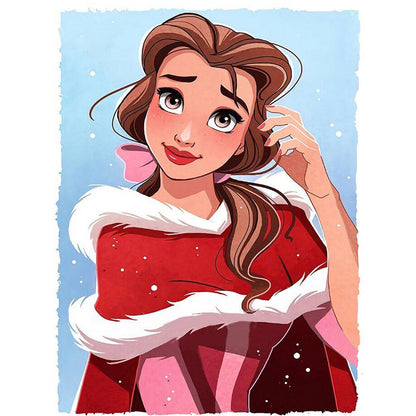 Disney Princess Belle Princess - Full Round Drill Diamond Painting 30*40CM