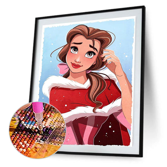 Disney Princess Belle Princess - Full Round Drill Diamond Painting 30*40CM