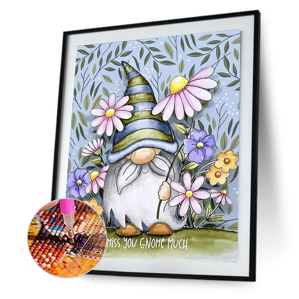 Flower Goblin - Full Round Drill Diamond Painting 30*40CM