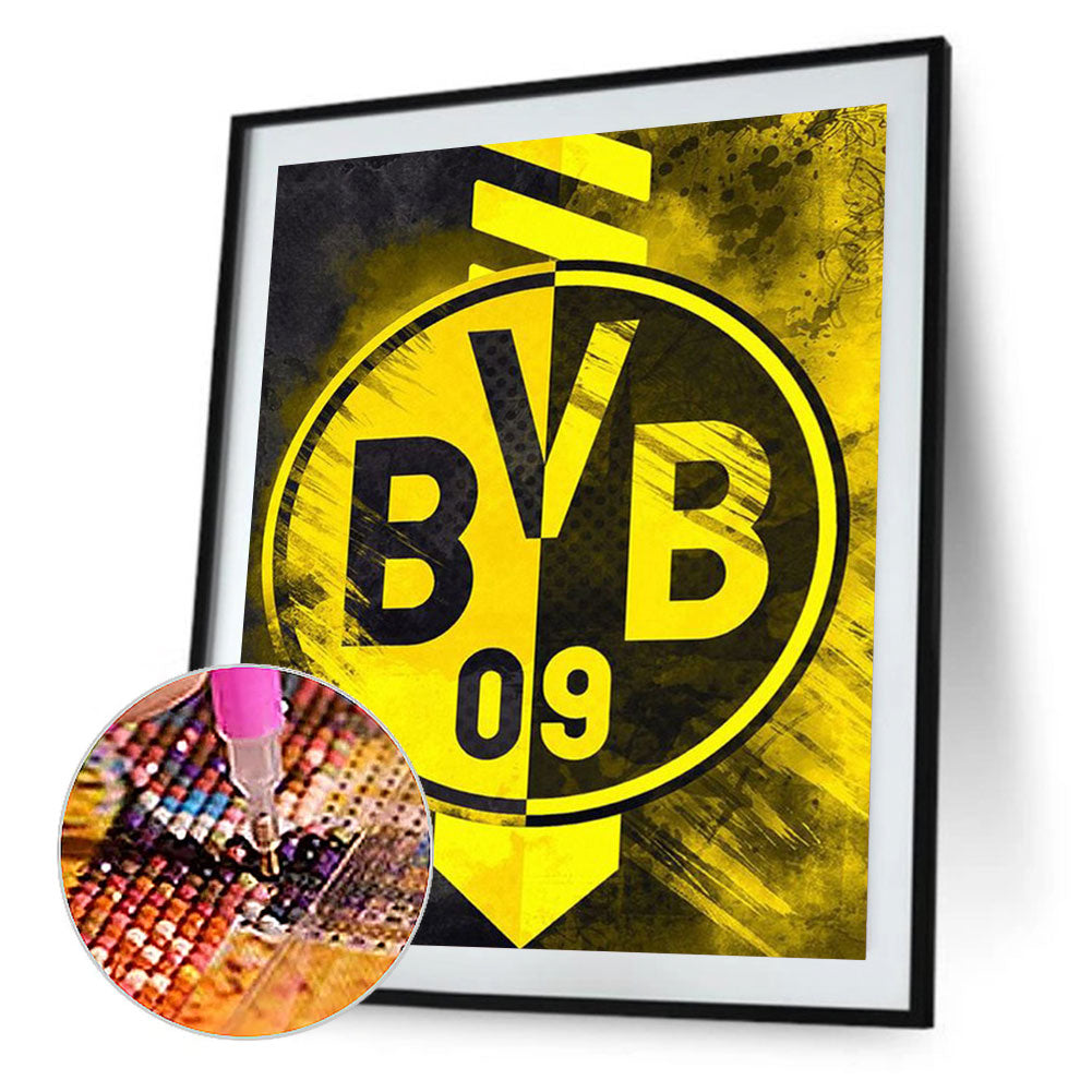 Dortmund Logo - Full Square Drill Diamond Painting 30*40CM