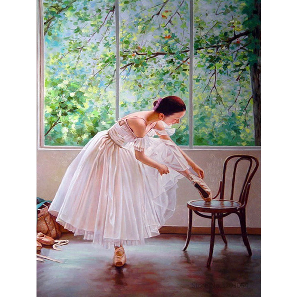 Ballerina - Full Round Drill Diamond Painting 30*40CM