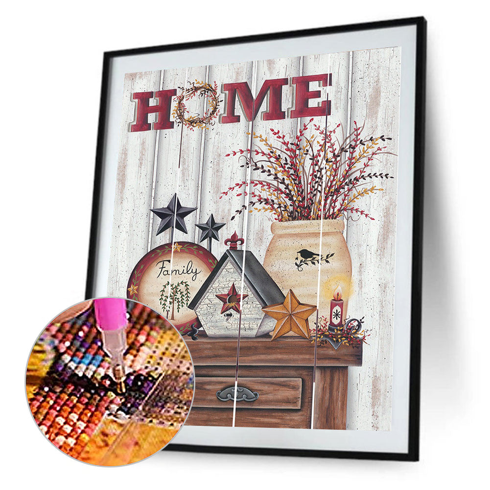 Homewooden Wall Art - Full Square Drill Diamond Painting 30*40CM