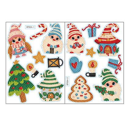 5D DIY Christmas Diamond Sticker Crafts Decor for Birthday Holiday Greeting Card