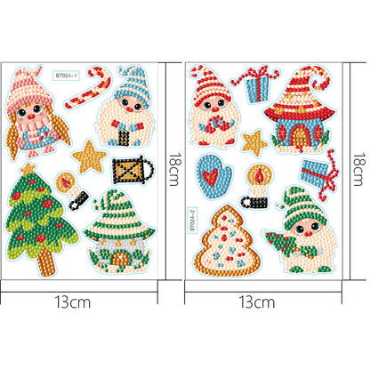 5D DIY Christmas Diamond Sticker Crafts Decor for Birthday Holiday Greeting Card