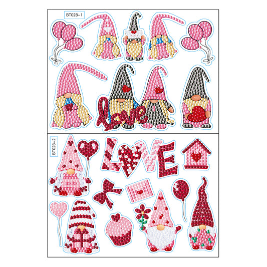 5D DIY Christmas Diamond Sticker Crafts Decor for Birthday Holiday Greeting Card