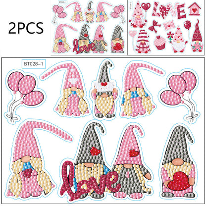 5D DIY Christmas Diamond Sticker Crafts Decor for Birthday Holiday Greeting Card