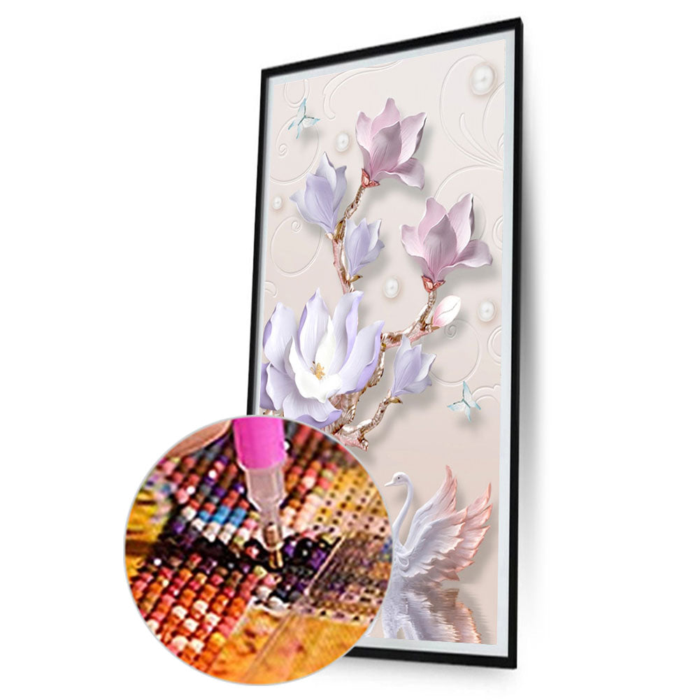 Texture Flower - Full Round Drill Diamond Painting 40*80CM